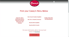Desktop Screenshot of caseysgrillbar.com